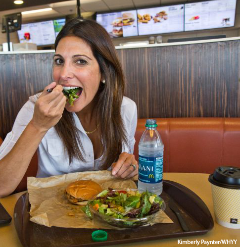 Nyree Dardarian, MS, RD during her McDonald's 30-day challenge